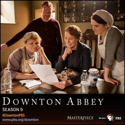 The Downton Abbey kitchen staff behind the scenes.