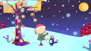 Peg-Cat-Holiday-Christmas-Problem Peg and Cat under a Christmas Tree