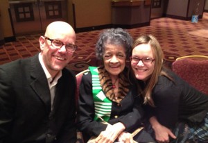 Vel-Phillips-Robert-Trondson Vel Phillips with filmmaker Robert Trondson and his wife Erin.