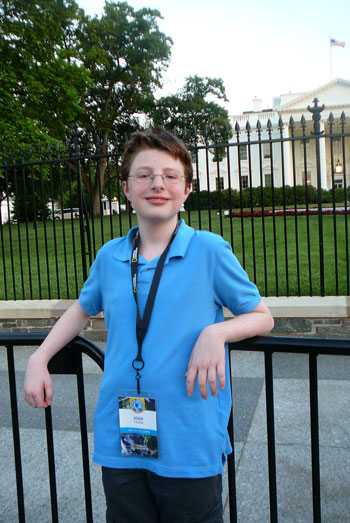 Image of Josh standing outside the White House