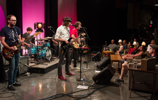 Trapper Schoepp perform at Wisconsin Public Television