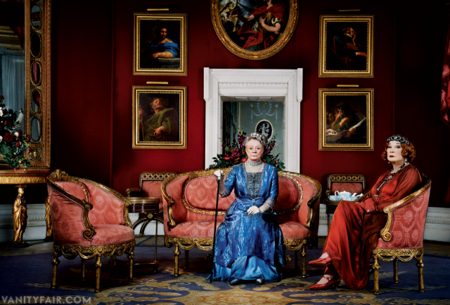 downton abbey maggie smith shirley maclaine