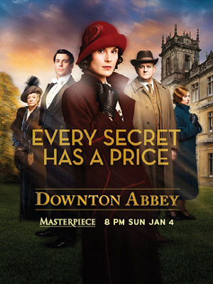 Image of Mary and other characters. Masterpiece Downton Abbey Season 5 premieres 8 p.m. Sunday, Jan. 4 on WPT.