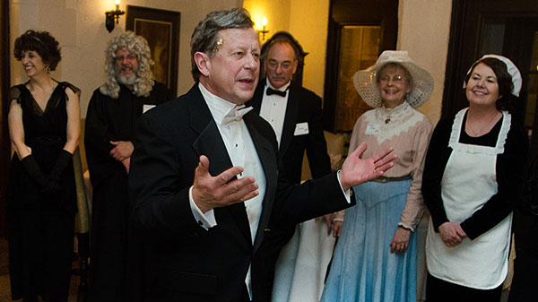 WPT Director James Steinbach and guests at last year's Downton event.
